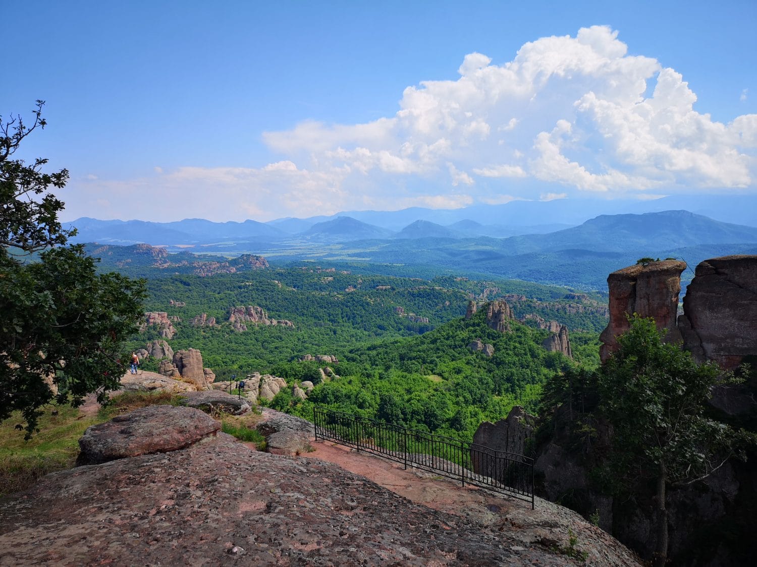 Bulgarian Mountains seen from the top of Belogradchik Fortress