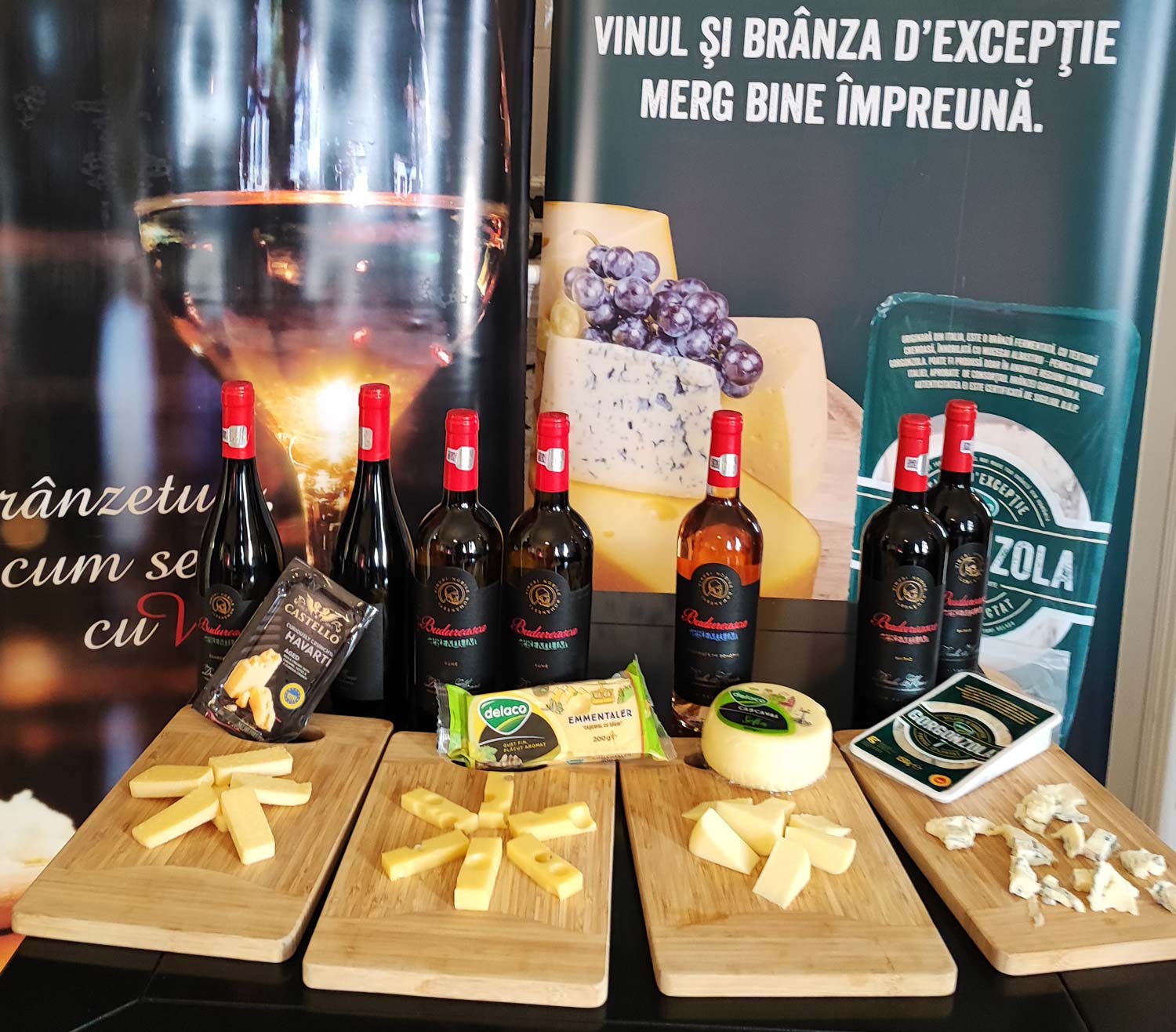 Vinuri premium de la Budureasca + 4 brânze Delaco