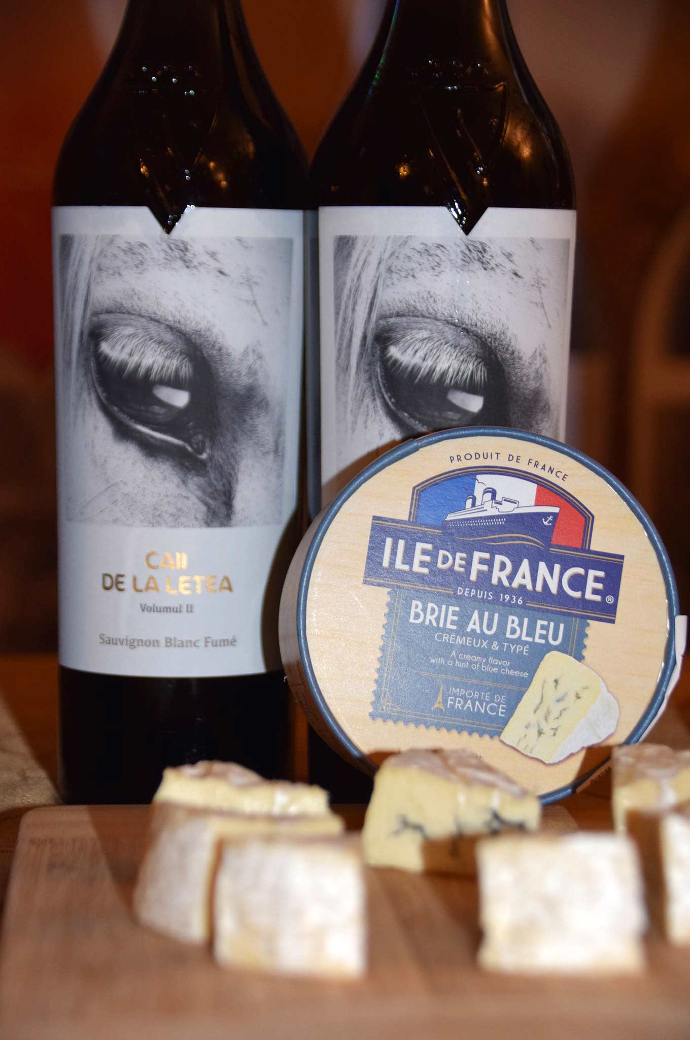 Sauvignon Blanc Fume vol II + Brie au bleu Île de France