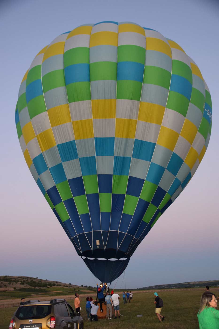 Zbor cu balonul cu aer cald pe aerodromul de la SkyFun